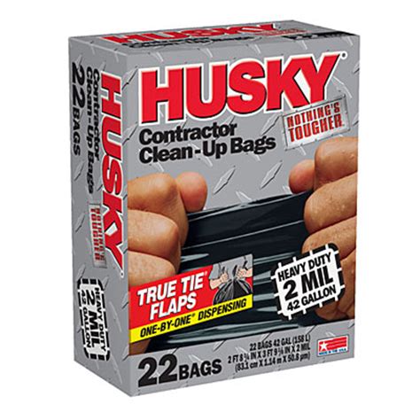 They help carpenters, masons, and other specialized contractors clean up of work area, supplies, materials and equipment. Husky® 42-Gallon Contractor Clean-Up Bags, 22-Count | Big Lots