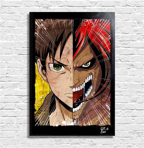 (full color) eren vs warhammer & jaws titan (war on marley rages on). Eren Jaeger from Attack on Titan(Shingeki no Kyojin ...