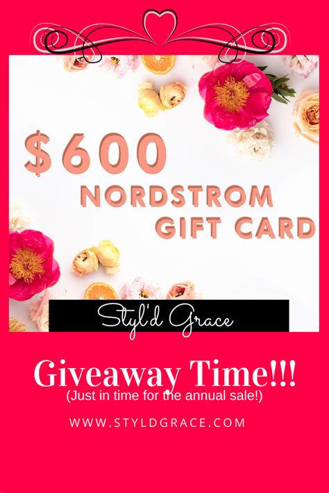 Are there any fees associated with the purchase of a gift card? Giveaway Time: Nordstroms Gift Card, Just in Time for the ...