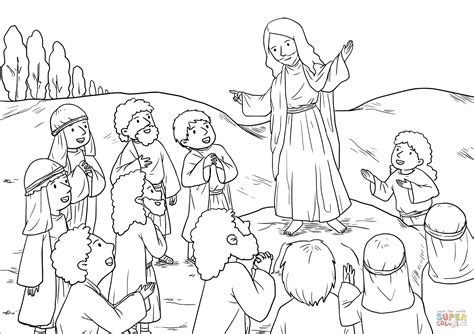 A wash of warm light spills over the resurrected christ. The Great Commission (Matthew 28:16-20) coloring page ...