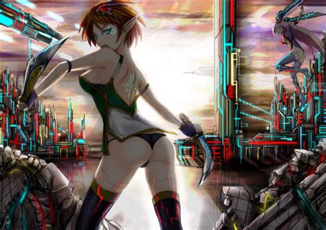 Tons of awesome ecchi anime hd wallpapers to download for free. futuristic ecchi anime female warriors soft shading girls