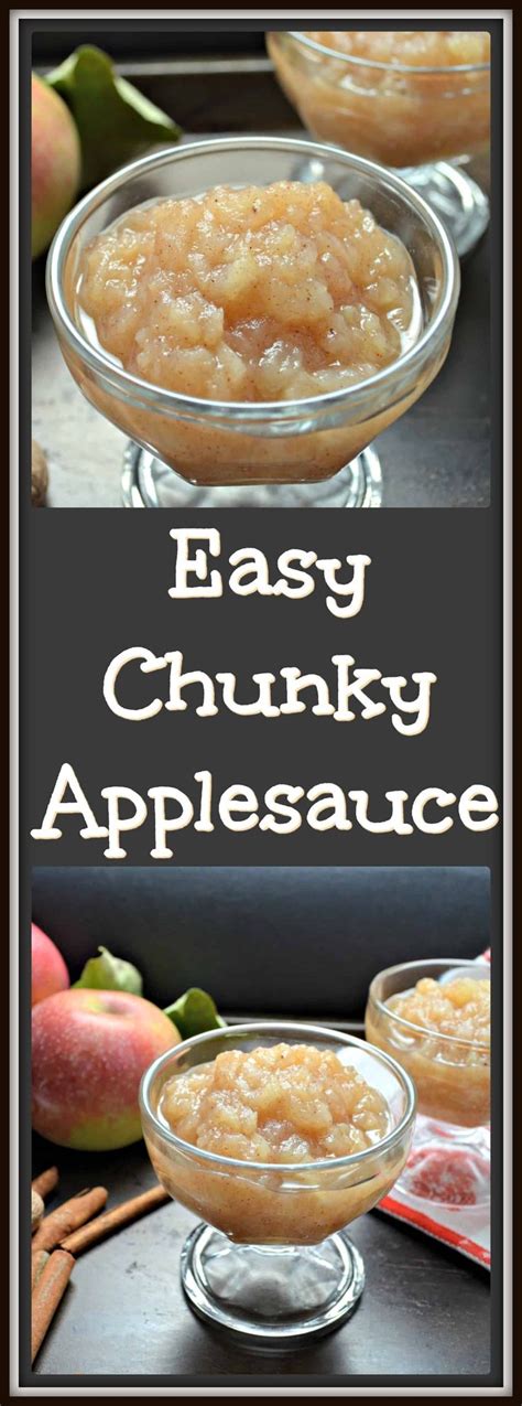 Maybe you would like to learn more about one of these? Easy Homemade Chunky Applesauce with no added sugar! # ...