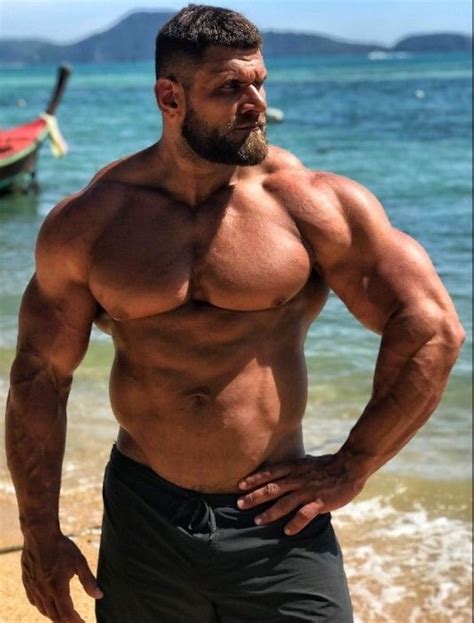 Enjoy this muscle daddy as he shows his huge muscular body subscribe our youtube channel for more such videos our instagram account. Hot Pecs & Biceps | Big muscle men