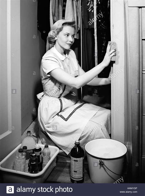 Did not receive confirmation email? 1950s WOMAN CLEANING Stock Photo, Royalty Free Image ...