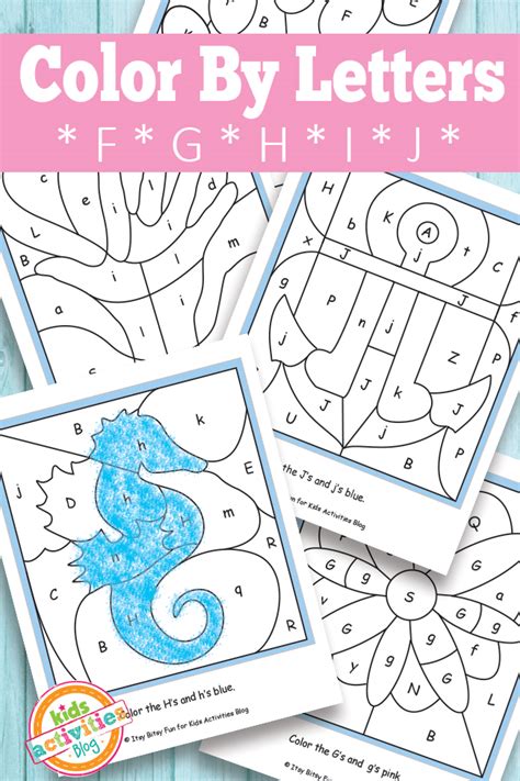 House color by letters coloring page. Color By Letters F, G, H, I, J {Free Kids Printable}