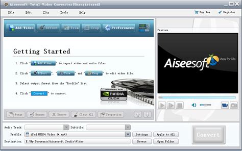 Aiseesoft total video converter provides powerful video editing features including crop, crop, add watermark, etc. Aiseesoft Total Video Converter - Best Video Converter ...