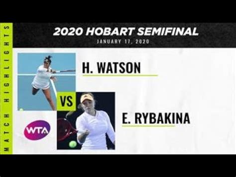 Serena williams will look to advance sunday in a women's field that has seen a number of the top seeds flame out early. Heather Watson vs. Elena Rybakina | 2020 Hobart Semifinal ...