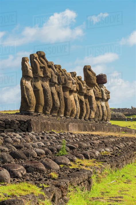 The adventurous chief, hotu matu'a, led his people to the isolated island of rapa nui. Moai heads of Easter Island, Rapa Nui National Park ...