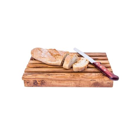 Bread cutting board with crumb catcher. Olive Wood Cutting & Serving Bread Board - Handmade with ...