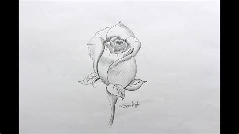 Therefore, to learn drawing from tutorials you. How To Draw A Rose step by step drawing Tutorial | Pencil ...