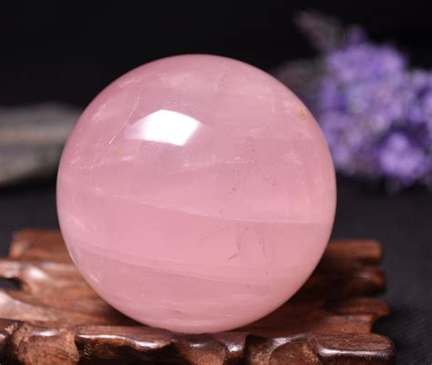 It has the ability to help create feelings of inner piece and attract true love into your life. 2.44High quality Rose Quartz Sphere/Pink Crystal | Etsy ...