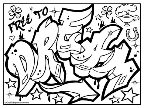Download Swag Graffiti Coloring Pages at GetDrawings | Free download