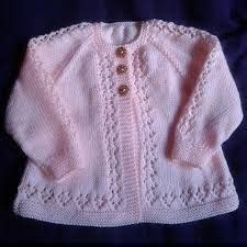 Pretty matinee jacket with matching bonnet and slippers in 5 sizes. Image result for baby matinee jacket knitting patterns ...