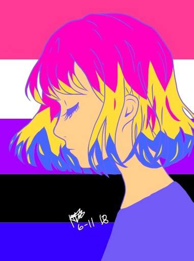 Their gender can change at random or it may vary in response to different circumstances. Pansexual/Gender Fluid Drawing | LGBT+ Amino