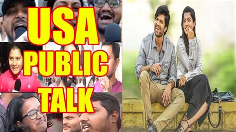 Lynn collins, rigo sanchez, josue aguirre and others. Geetha Govindam USA Premier Show Public Talk | Geetha ...