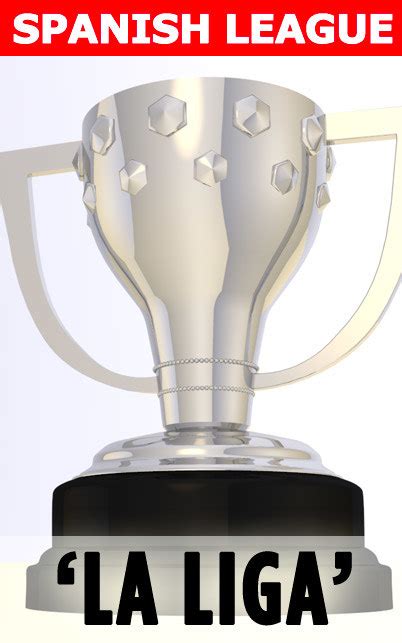 3d la liga trophy cup model for free download, file formats: 3d copa la liga