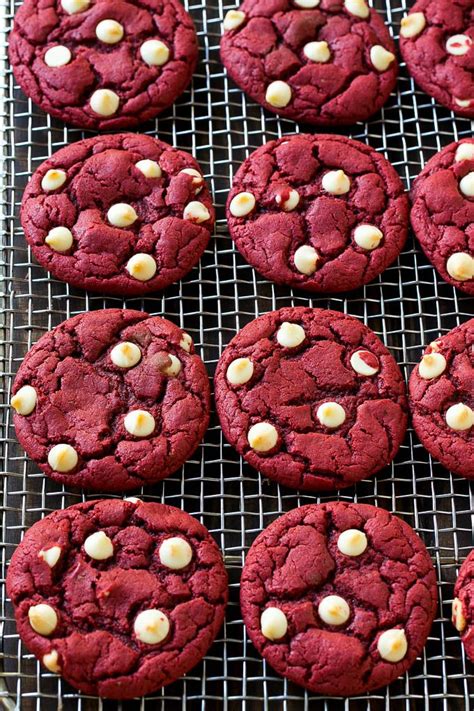 Cream cheese and white chocolate chips lend tanginess and sweetness to with valentine's day coming up, i immediately thought about making red velvet cookies, inspired by the classic red velvet cake. Red Velvet Cookies with White Chocolate Chips are super ...