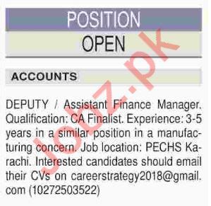 Bachelor of architecture (b.arch), bachelors of law (b.l/l.l.b), masters of architecture (m.arch), master of pharmacy (m.pharm), post graduate programme in management for executives (pgpx), bachelor of education (b.ed), icwa, master of. Assistant Finance Manager Jobs 2018 in Karachi 2021 Job ...