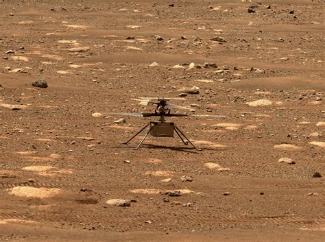 Nasa's perseverance mars rover took a 'selfie' with the ingenuity helicopter, seen here about 13 feet (3.9 meters) from the rover. NASA's Mars Helicopter to Make Historic First Flight ...