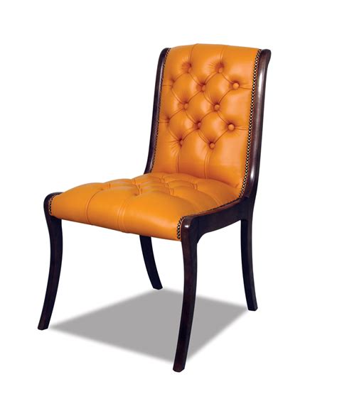 Mahagoni sessel bibliothekstuh l chesterfield stuhl racing green chefsessel top. Classic Orange Chesterfield Stuhl