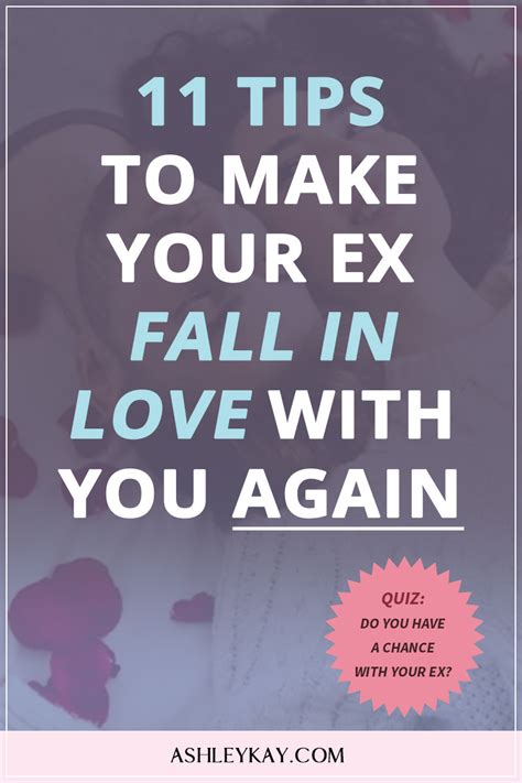 The simple reality is that you know your ex has already fallen in love with you once in the past… when you first started dating, when you were in the honeymoon phase… your ex was probably. 11 Tips to Make Your Ex Fall in Love with You Again ...