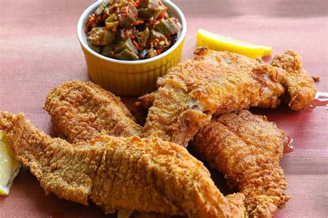 Place the fillets in the hot oil and fry for 5 or 6 minutes on each side or until fish flakes easily when tested with a fork. What Sides Are Usually Served With Fried Catfish - How to ...