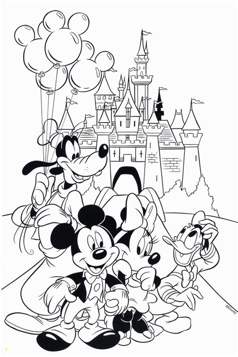 Standing with hands on hips. Coloring Pages Printable Mickey Mouse | divyajanani.org