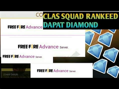 Event ini hadir selama beberapa kali di setiap tahunnya. ADVANCE SERVER FF 2020 | BANYAK EVENT DIAMOND GRATIS DI ...