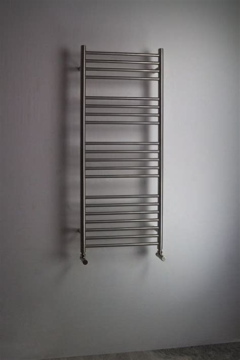 A heated towel rail needn't be boring. Brushed Stainless Heated Towel Rail | Stainless Steel ...