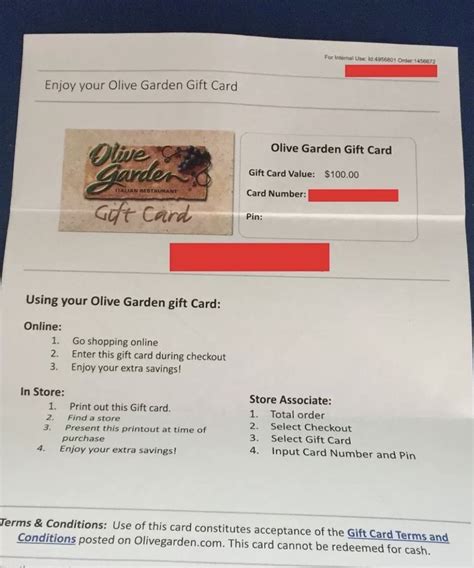 To check where darden gift cards are redeemable, click here. $100 Olive Garden/ Darden Group eGift Card | Olive garden ...