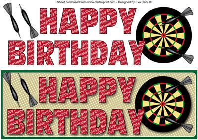 Herunterladen danke sagen geburtstag gif. Happy Birthday Dartboard Large Dl - CUP160360_750 ...