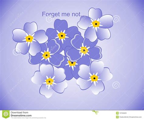 De bloem staat centraal in het belgische herdenkingsmonument bloemen tegen het vergeten. Tekeningen Van Vergeet-mij-nietjes?. Vector Illustratie ...