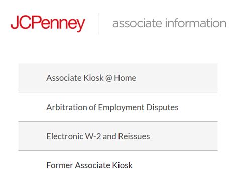 Through jcpenney associate kiosk, the associates can get a large number of details related to their employment in just a matter of a few clicks. JCP Kiosk