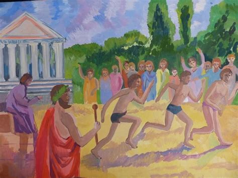 Олимпийский стадион строился постепенно с увеличением популярности игр. Олимпийские игры в Древней Греции рисунок как нарисовать ...