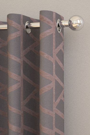 So what do all of those things look like put together? Alvar Slate / Blush Eyelet Curtains by Harlequin. A ...