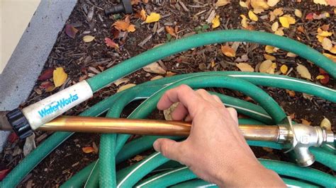 Hose mender kits come in either metal or plastic. How to winterize your garden hose spigot - YouTube