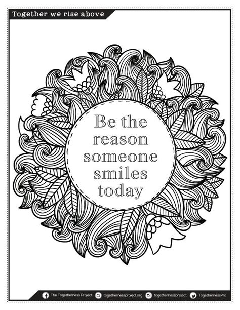 So if you are tired of simple designs and want to really test your skills, check out and get yourself our best downloadable coloring pages. downloadable at www.togethernessproject.com | Adult ...