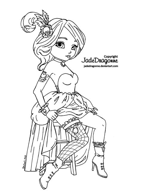 Pin up girl coloring pages. Pin on !other people coloring