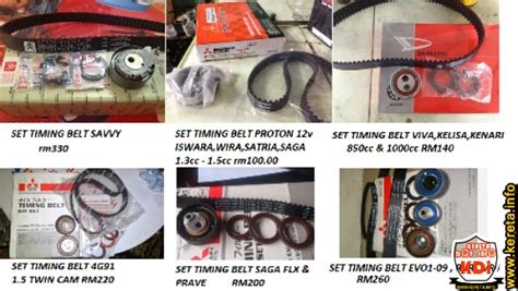 Check spelling or type a new query. SENARAI HARGA TIMING BELT KIT SET PROTON DAN PRODUA