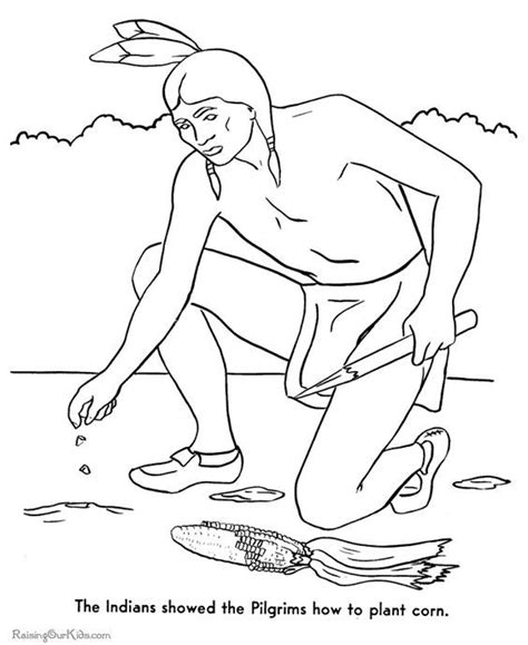 Indian Corn Coloring Page - Coloring Home