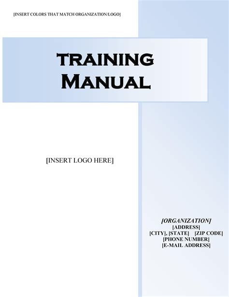 Program Manual Template Collection