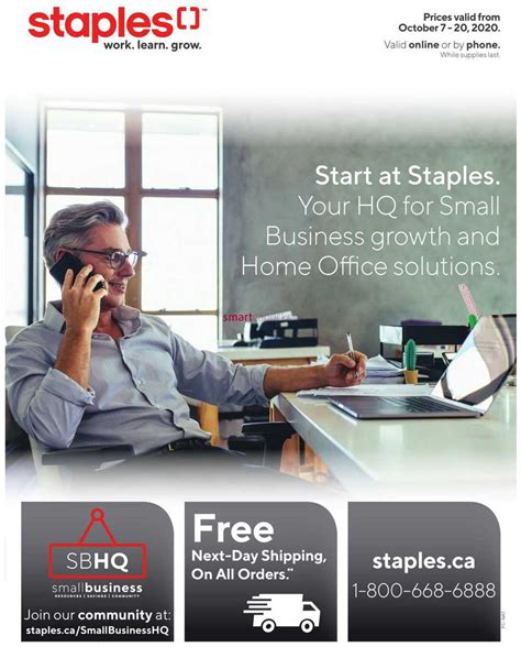 Valid only on approved applications for the staples business or commercial credit account. Staples Business Flyer October 7 to 20