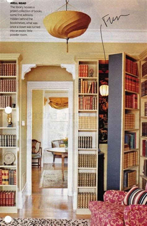 It could be any kind of hidden or secret passage with a disguised door. Fun hidden room behind bookshelf (BHG magazine) | Hidden ...