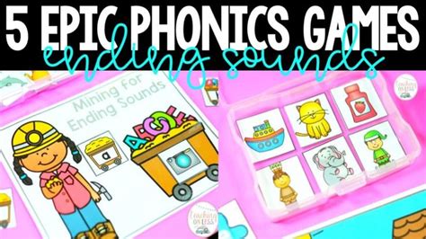 Teach the alphabet sounds of letters a to z with these fun phonics games. 5 Awesome Ending Sounds Games · Kayse Morris | Phonics ...