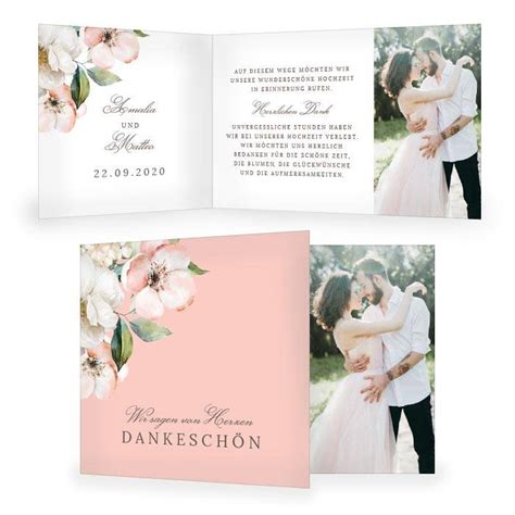 (wir haben geheiratet, datum, und laden zur hochzeitsparty ein). Danksagung zur Hochzeit im floralen Design in Rose ...