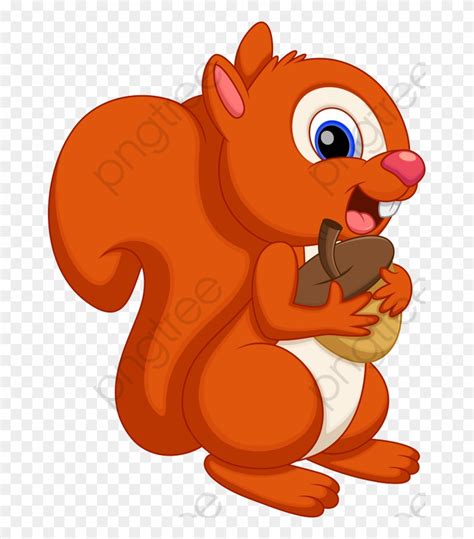 What kind of background does a squirrel have? Cartoon Squirrel - Cute Squirrel Cartoon Clipart (#4974675 ...