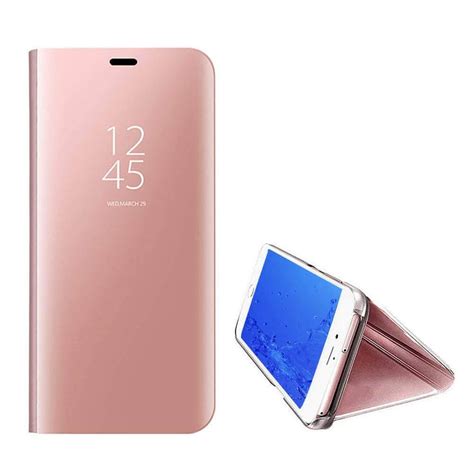 Free shipping for many products! Clear View cover Samsung Galaxy J4 Plus rose goud ...