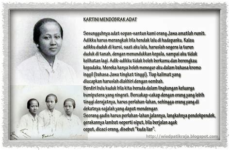 Menganalisis puisi karya dari w.s.rendra yang berjudul surat kepada bunda sebagai berikut : RIESNA ZASLY seni & sastera: Sekilas Raden Adjeng Kartini