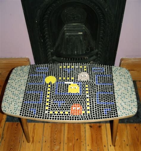 Enjoy playing this with your friends for endless hours of gaming fun. Retro Mosaic Pac-Man Table - Neatorama