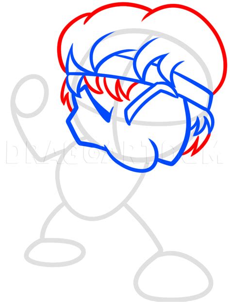 How to draw chibi rocky balboa, step by step, chibis, draw. How to Draw Chibi Rocky Balboa, Coloring Page, Trace Drawing